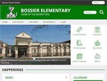 Tablet Screenshot of bossiere.bossierschools.org